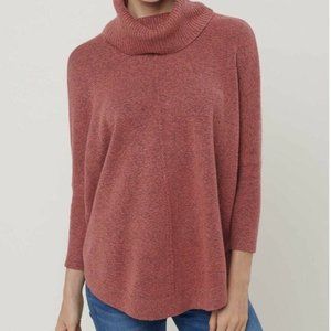 LOFT Petite Shirttail Poncho Sweater